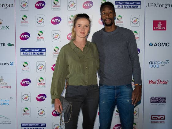February 18, 2020, Dubai, UNITED ARAB EMIRATES: Elina Svitolina of the Ukraine with boyfriend Gael Monfils at the players party of the 2020 Dubai Duty Free Tennis Championships WTA, Tennis Damen Premier tennis tournament. Players Party Dubai Championships 2020 - ZUMAa181 97022194st Copyright: xRobxPrangex