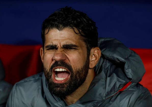 Partido de ida de octavos de final de la Liga de Campeones entre el Atletico y el Liverpool. En la imagen, Diego Costa. Champions League 1 16 first leg match between Atletico and Liverpool. In this picture, Diego Costa. 