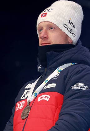 BIATHLON - IBU World Championships Antholz 2020 ANTHOLZ,ITALY,19.FEB.20 - BIATHLON - IBU World Championships 2020, 20km individual, men. Image shows Johannes Thingnes Boe (NOR). Keywords: medal. GEPAxpictures xAndreasxPranter