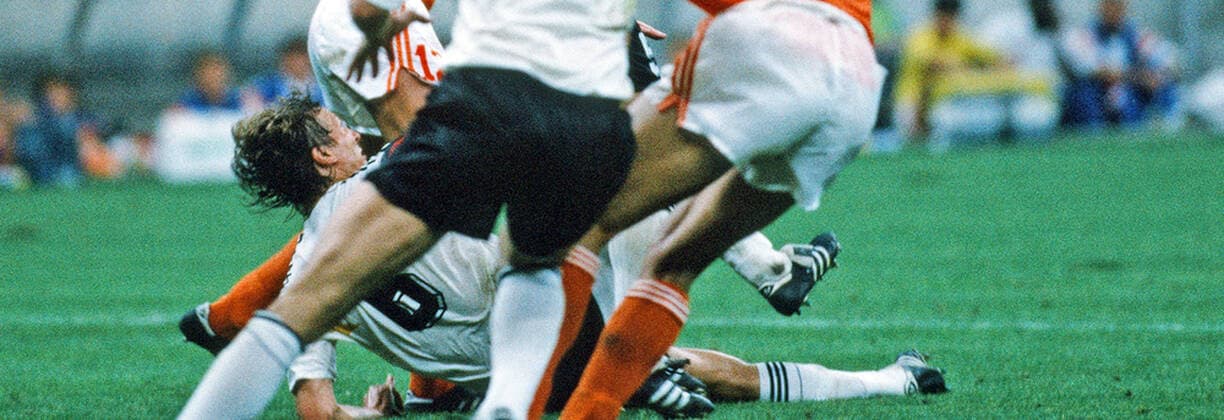 Germany Netherlands Italy, Milan, 24 06 1990, Football, FIFA World Cup 1990 in Italy, Eighth Final, DFB Germany Netherlands 2 1 Guido Buchwald Germany