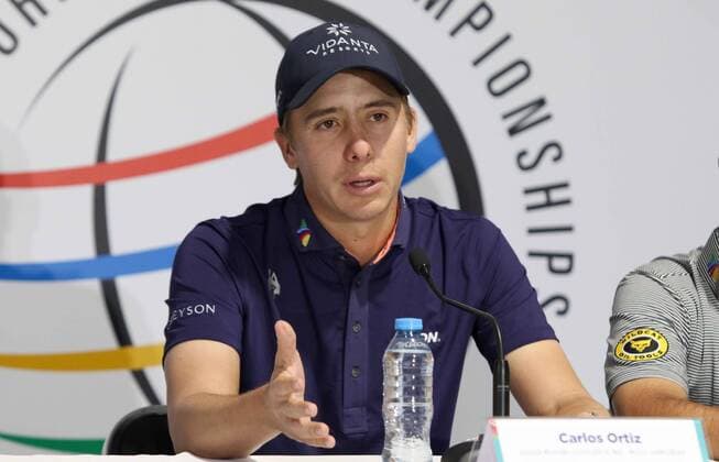 February 19, 2020 EUM20200219DEP07 JPG CIUDAD DE MEXICO Golf WGC Mexico February 19, 2020 Mexican golfer Carlos Ortiz during press conference prior to his participation in the World Golf Championship Mexico Photo Agency EL UNIVERSALCarlos MejiaEELG Latin News February 19, 2020  - ZUMAu78_ 20200219_zaf_u78_033 Copyright: xElxUniversalx