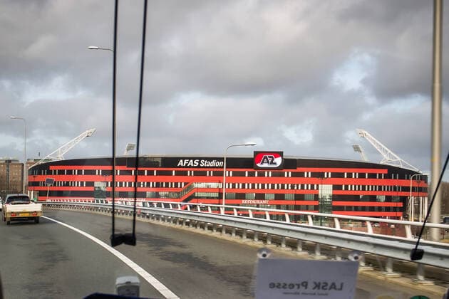 SOCCER - EL, Alkmaar vs LASK ALKMAAR,NETHERLANDS,19.FEB.20 - SOCCER - UEFA Europa League, round of 32, AZ Alkmaar vs Linzer ASK, preview, training LASK. Image shows the stadium of AZ Alkmaar. GEPAxpictures xManfredxBinder