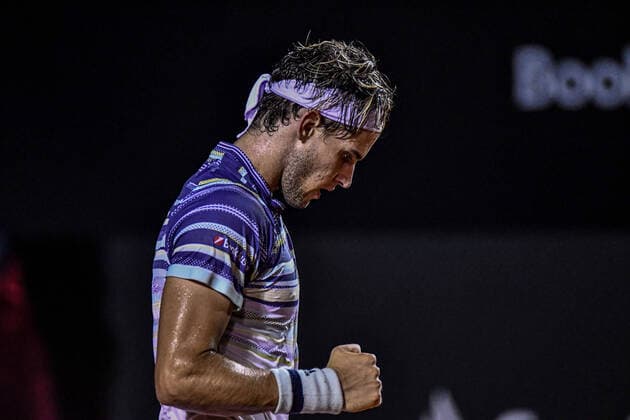 Rioopen 2020 RIO DE JANEIRO, RJ - 20.02.2020: RIOOPEN 2020 - Dominic Thiem (AUT) during a match valid for the Open Rio 2020, held at the Jockey Club of Rio de Janeiro, this Thursday (20). (Photo: Nayra Halm Fotoarena) x1877146x  NayraxHalm