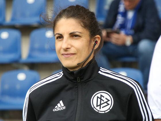 German DFB FIFA football referee Dr Riem Hussein 1089904813