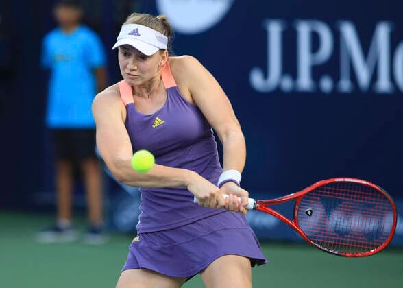Elena Rybakina KAZ Tennis Dubai Tennis Championships 2020 WTA Dubai Duty Free Tennis Stadium Dubai United Arab Emirates 21 February 2020 Copyright: xJuergenxHasenkopfx