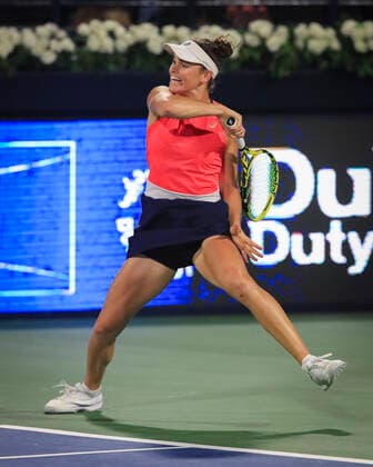 Jennifer Brady Tennis Dubai Tennis Championships 2020 WTA Dubai Duty Free Tennis Stadium Dubai United Arab Emirates 21 February 2020 Copyright: xJuergenxHasenkopfx
