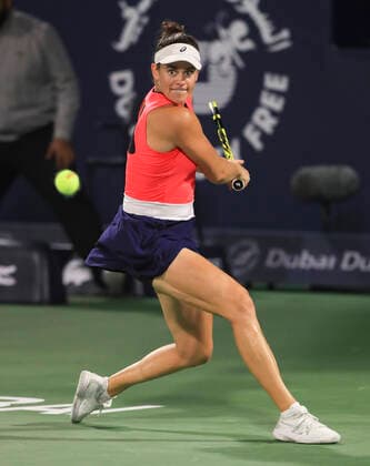 Jennifer Brady Tennis Dubai Tennis Championships 2020 WTA Dubai Duty Free Tennis Stadium Dubai United Arab Emirates 21 February 2020 Copyright: xJuergenxHasenkopfx