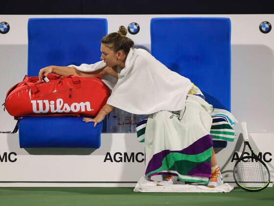 Simona Halep ROU Tennis Dubai Tennis Championships 2020 WTA Dubai Duty Free Tennis Stadium Dubai United Arab Emirates 21 February 2020 Copyright: xJuergenxHasenkopfx