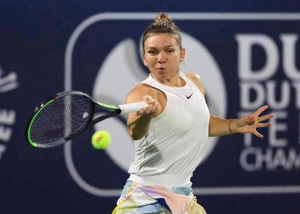 Simona Halep ROU Tennis Dubai Tennis Championships 2020 WTA Dubai Duty Free Tennis Stadium Dubai United Arab Emirates 21 February 2020 Copyright: xJuergenxHasenkopfx