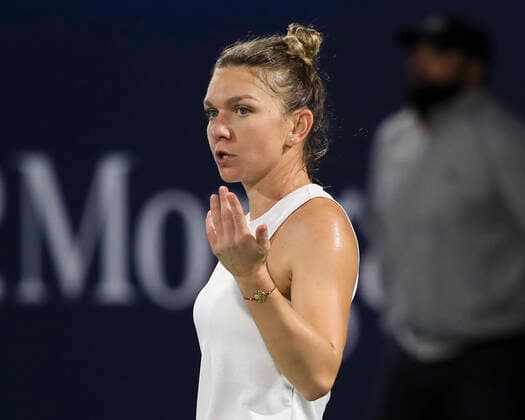 Simona Halep ROU Tennis Dubai Tennis Championships 2020 WTA Dubai Duty Free Tennis Stadium Dubai United Arab Emirates 21 February 2020 Copyright: xJuergenxHasenkopfx