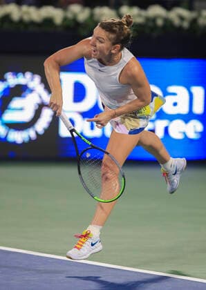 Simona Halep ROU Tennis Dubai Tennis Championships 2020 WTA Dubai Duty Free Tennis Stadium Dubai United Arab Emirates 21 February 2020 Copyright: xJuergenxHasenkopfx
