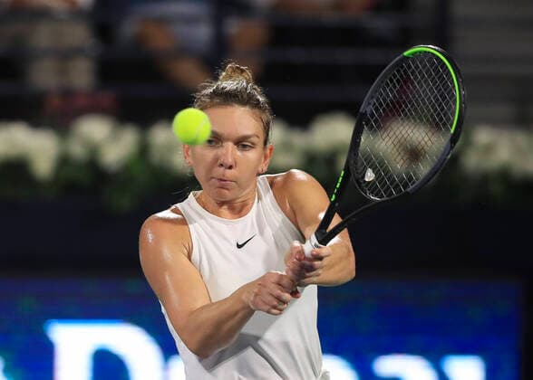 Simona Halep ROU Tennis Dubai Tennis Championships 2020 WTA Dubai Duty Free Tennis Stadium Dubai United Arab Emirates 21 February 2020 Copyright: xJuergenxHasenkopfx