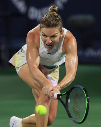 Simona Halep ROU Tennis Dubai Tennis Championships 2020 WTA Dubai Duty Free Tennis Stadium Dubai United Arab Emirates 21 February 2020 Copyright: xJuergenxHasenkopfx