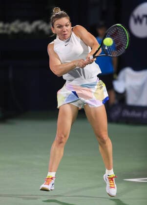 Simona Halep ROU Tennis Dubai Tennis Championships 2020 WTA Dubai Duty Free Tennis Stadium Dubai United Arab Emirates 21 February 2020 Copyright: xJuergenxHasenkopfx