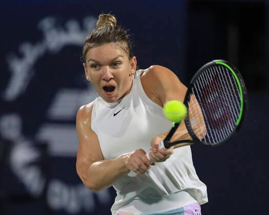 Simona Halep ROU Tennis Dubai Tennis Championships 2020 WTA Dubai Duty Free Tennis Stadium Dubai United Arab Emirates 21 February 2020 Copyright: xJuergenxHasenkopfx