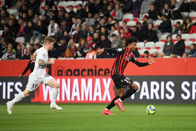 19 KHEPHREN THURAM (NICE) FOOTBALL : Nice vs Brest - Ligue 1 Conforama - 21 02 2020 FEP Panoramic 