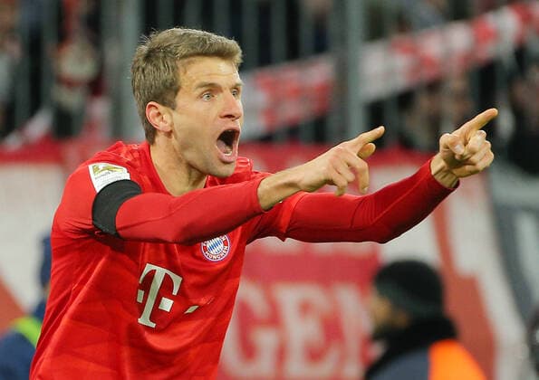 SOCCER - 1. DFL, Bayern vs Paderborn MUNICH,GERMANY,21.FEB.20 - SOCCER - 1. DFL, 1. Deutsche Bundesliga, FC Bayern Muenchen vs SC Paderborn 07. Image shows Thomas Mueller (Bayern). GEPAxpictures xThomasxBachun