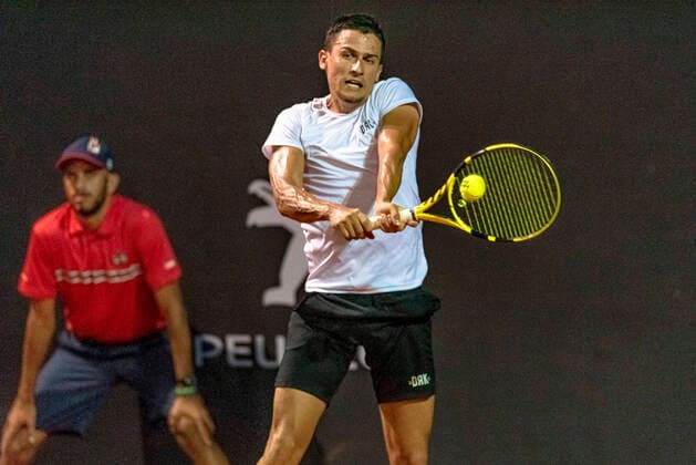 Rio Open RIO DE JANEIRO, RJ - 22.02.2020: RIO OPEN - Attila Balazs (HUN) in a match valid for the quarterfinals of the Rio Open 2020 ATP500, held at Joquei Clube Brasileiro, in the city of Rio de Janeiro-RJ, this Friday (21). (Photo: Fabio Leoni Fotoarena) x1878720x  FabioxLeoni
