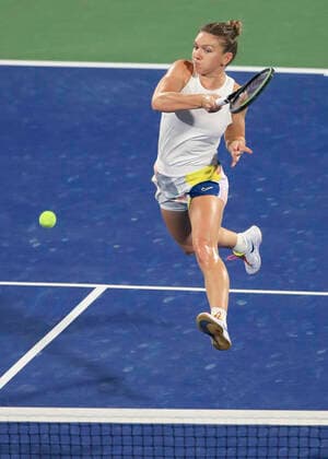 Elena Rybakina KAZ Tennis Dubai Tennis Championships 2020 WTA Dubai Duty Free Tennis Stadium Dubai United Arab Emirates 22 February 2020 Copyright: xJuergenxHasenkopfx