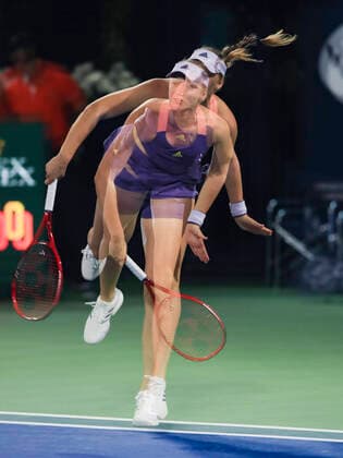 Elena Rybakina KAZ Tennis Dubai Tennis Championships 2020 WTA Dubai Duty Free Tennis Stadium Dubai United Arab Emirates 22 February 2020 Copyright: xJuergenxHasenkopfx