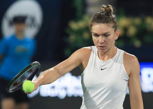 Simona Halep Tennis Dubai Tennis Championships 2020 WTA Dubai Duty Free Tennis Stadium Dubai United Arab Emirates 22 February 2020 Copyright: xJuergenxHasenkopfx
