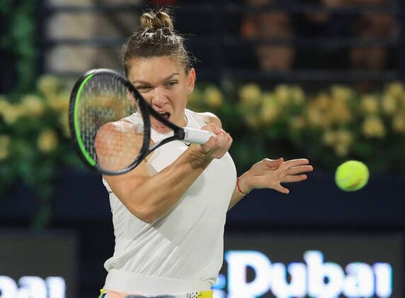 Simona Halep Tennis Dubai Tennis Championships 2020 WTA Dubai Duty Free Tennis Stadium Dubai United Arab Emirates 22 February 2020 Copyright: xJuergenxHasenkopfx