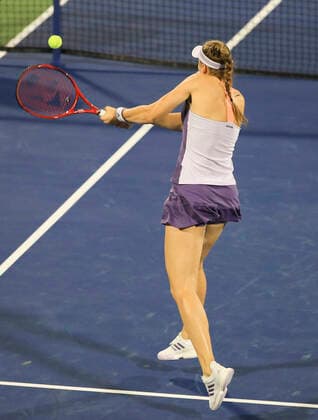 Elena Rybakina KAZ Tennis Dubai Tennis Championships 2020 WTA Dubai Duty Free Tennis Stadium Dubai United Arab Emirates 22 February 2020 Copyright: xJuergenxHasenkopfx