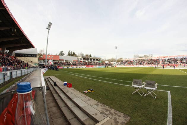 3 Liga FC Wuerzburger Kickers Eintracht Braunschweig 22 02 2020 View into the stadium, 3 Liga, FC Wuerzburger Kickers Eintracht Braunschweig, 22 02 2020, Wuerzburg, FLYERALARM Arena DFL regulations prohibit any use of photographs as image sequences and or quasi video Copyright: xBEAUTIFULxSPORTS JulienxChristx