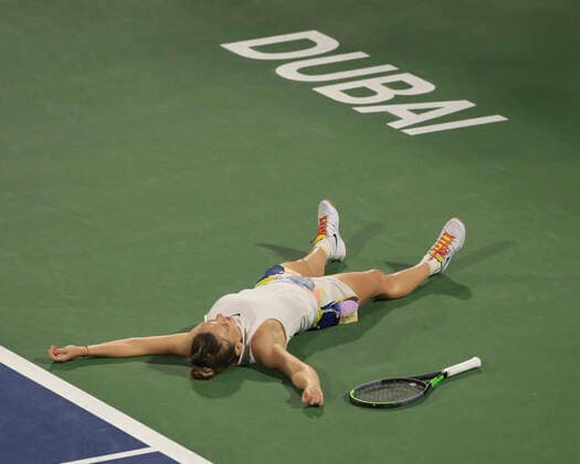 Simona Halep, Final, Final Tennis Dubai Tennis Championships 2020 WTA Dubai Duty Free Tennis Stadium Dubai United Arab Emirates 22 February 2020 Copyright: xJuergenxHasenkopfx