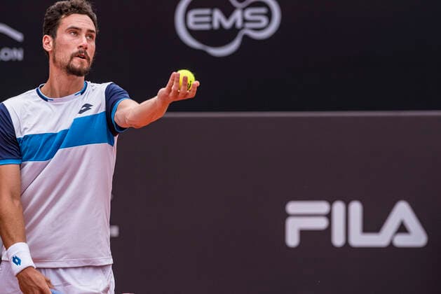 Rio Open RIO DE JANEIRO, RJ - 22.02.2020: RIO OPEN - Gianluca Mager (ITA) in a match valid for the quarterfinals of the Rio Open 2020 ATP500, held at Joquei Clube Brasileiro, in the city of Rio de Janeiro-RJ, this Saturday (22). (Photo: Fabio Leoni Fotoarena) x1878766x  FabioxLeoni