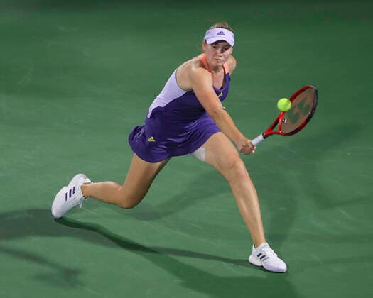 Elena Rybakina KAZ , Final, Final Tennis Dubai Tennis Championships 2020 WTA Dubai Duty Free Tennis Stadium Dubai United Arab Emirates 22 February 2020 Copyright: xJuergenxHasenkopfx