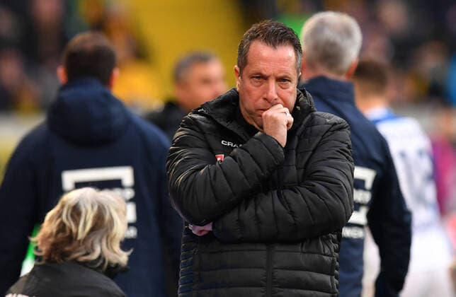 Coach Markus Kauczinski Dresden , 22 02 2020, Football, GER, Season 2019 2020, 2 Bundesliga, 23 Matchday, Rudolf Harbig Stadion Dresden, SG Dynamo Dresden VfL Bochum 1848, DFL REGULATIONS PROHIBIT ANY USE OF PHOTOGRAPHS as IMAGE SEQUENCES and or QUASI VIDEO,
