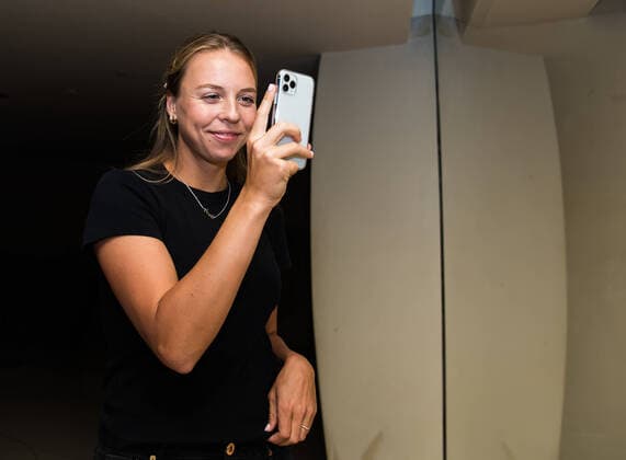 February 23, 2020, Doha, QATAR: Anett Kontaveit of Estonia visits the Qatar National Museum ahead of the 2020 Qatar Total Open WTA, Tennis Damen Premier 5 tennis tournament 2020 Qatar Total Open, Tennis, Doha, Qatar, Feb 23 - ZUMAa181 20200223_zaa_a181_025 Copyright: xRobxPrangex