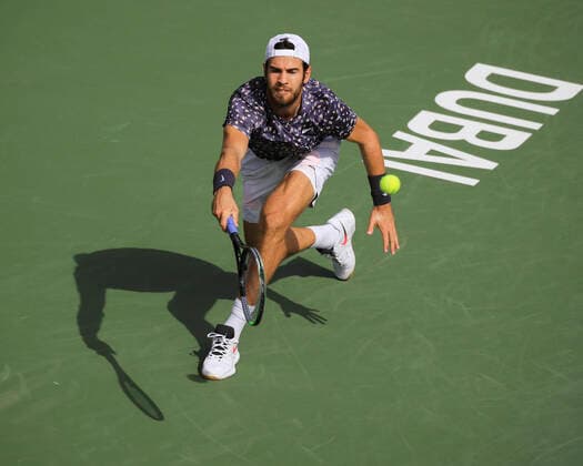 Karen Khachanov Tennis Dubai Duty Free Tennis Championships ATP Dubai Duty Free Tennis Stadium Dubai United Arab Emirates 24 February 2020 Copyright: xJuergenxHasenkopfx