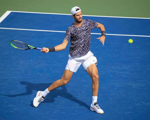 Karen Khachanov Tennis Dubai Duty Free Tennis Championships ATP Dubai Duty Free Tennis Stadium Dubai United Arab Emirates 24 February 2020 Copyright: xJuergenxHasenkopfx