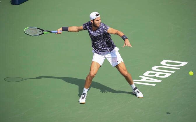 Karen Khachanov Tennis Dubai Duty Free Tennis Championships ATP Dubai Duty Free Tennis Stadium Dubai United Arab Emirates 24 February 2020 Copyright: xJuergenxHasenkopfx