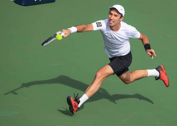 Mikhail Kukushkin Tennis Dubai Duty Free Tennis Championships ATP Dubai Duty Free Tennis Stadium Dubai United Arab Emirates 24 February 2020 Copyright: xJuergenxHasenkopfx