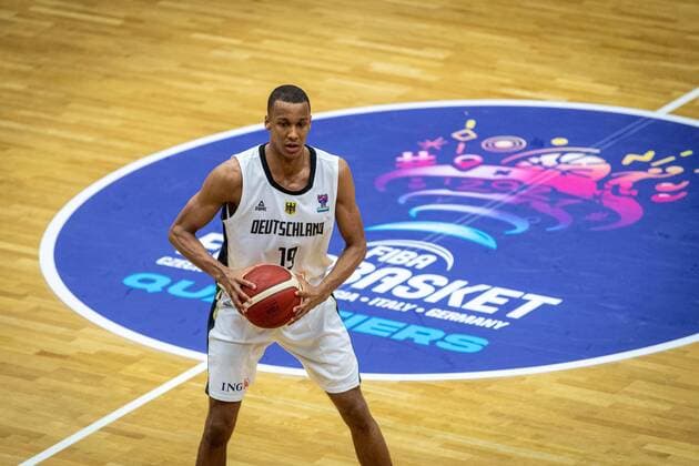 Basketball Vechta 21 02 2020 FIBA EuroBasket 2021 Qualifier Qualification Germany GER France FRA Louis Olinde Germany, No 19