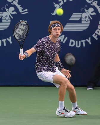 Andrey Rublev Tennis Dubai Duty Free Tennis Championships ATP Dubai Duty Free Tennis Stadium Dubai United Arab Emirates 24 February 2020 Copyright: xJuergenxHasenkopfx