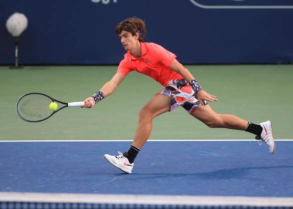 Lorenzo Musetti ITA Tennis Dubai Duty Free Tennis Championships ATP Dubai Duty Free Tennis Stadium Dubai United Arab Emirates 24 February 2020 Copyright: xJuergenxHasenkopfx