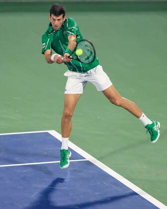 Novak Djokovic SRB Tennis Dubai Duty Free Tennis Championships ATP Dubai Duty Free Tennis Stadium Dubai United Arab Emirates 24 February 2020 Copyright: xJuergenxHasenkopfx