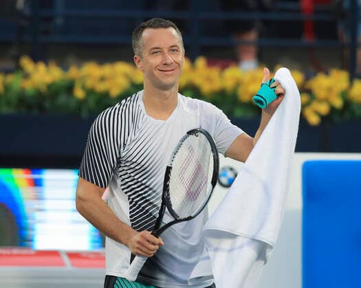 Philipp Kohlschreiber GER waves and thanks the spectators, fans after the victory Tennis Dubai Duty Free Tennis Championships ATP Dubai Duty Free Tennis Stadium Dubai United Arab Emirates 24 February 2020 Copyright: xJuergenxHasenkopfx