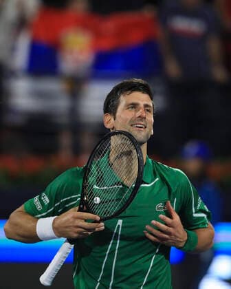 Winner Novak Djokovic SRB waves and thanks the spectators, fans after the victory Tennis Dubai Duty Free Tennis Championships ATP Dubai Duty Free Tennis Stadium Dubai United Arab Emirates 24 February 2020 Copyright: xJuergenxHasenkopfx