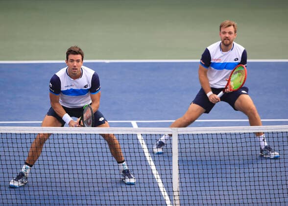 Andreas Mies and Kevin Krawietz GER , Double Tennis Dubai Duty Free Tennis Championships ATP Dubai Duty Free Tennis Stadium Dubai United Arab Emirates 26 February 2020 Â Copyright: xJuergenxHasenkopfx
