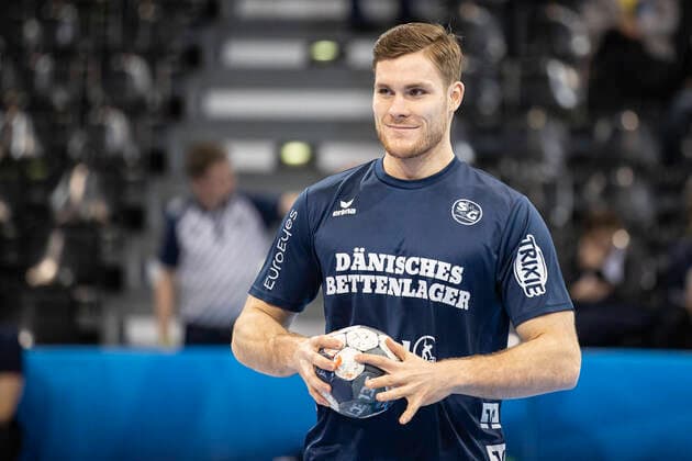 SG Flensburg Handewitt vs RK Celje Pivovarna Lasko, Handball, EHF Champions League Group stage, 26 02 20 Flensburg Johannes Golla SG Flensburg Handewitt, 04 Copyright: xBEAUTIFULxSPORTS MarioxM.xKobergx