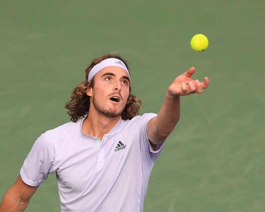 Stefanos Tsitsipas Tennis Dubai Duty Free Tennis Championships ATP Dubai Duty Free Tennis Stadium Dubai United Arab Emirates 26 February 2020 Â Copyright: xJuergenxHasenkopfx