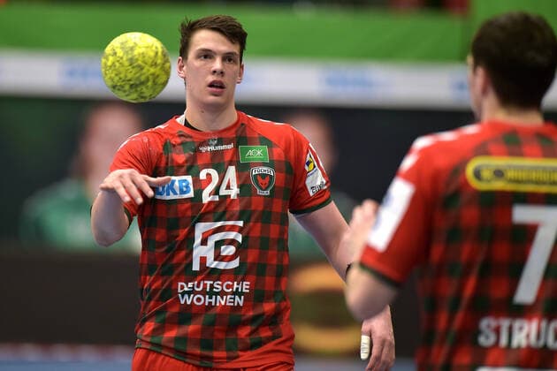 20 02 2020 pmk NC111270 Handball Men Bundesliga Season 2019 2020 Foxes Berlin Frederik SIMAK 24 FoxesBerlin