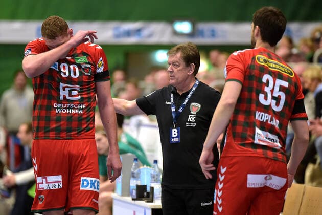 20 02 2020 pmk NC110355 Handball Men Bundesliga Season 2019 2020 TSV GWD Minden Fuechse Berlin Dainis KRISTOPANS 90 FuechseBerlin fVelimir PETKOVIC Coach FuechseBerlin Marko KOPLJAR 35 FuechseBerlin