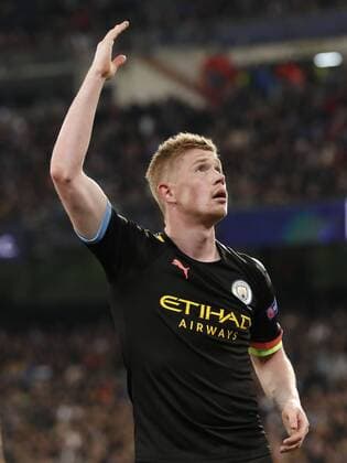 Kevin De Bruyne of Manchester City during the UEFA Champions League round of 16 first leg match between Real Madrid and Manchester City FC at the Santiago Bernabeu stadium on February 26, 2020 in Madrid, Spain UEFA Champions League 2019 2020 xVIxANPxSportx xMauricexvanxSteenxIVx 407361692