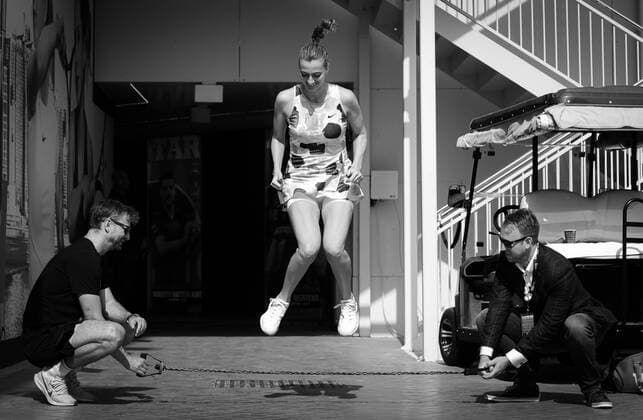 February 26, 2020, Doha, QATAR: Petra Kvitova of the Czech Republic before her match at the 2020 Qatar Total Open WTA, Tennis Damen Premier 5 tennis tournament 2020 Qatar Total Open, Tennis, Doha, Qatar, Feb 26 - ZUMAa181 20200226_zaa_a181_197 Copyright: xRobxPrangex